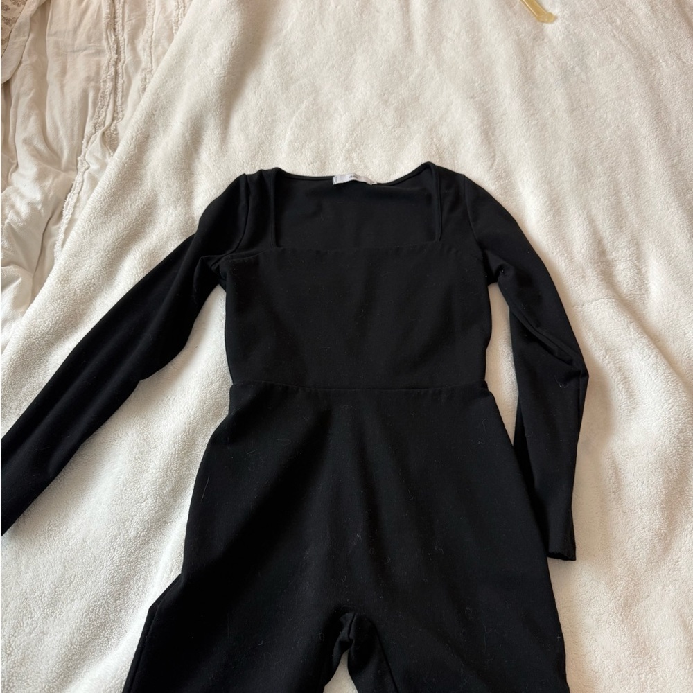 Adika Black Long Sleeve Jumpsuit